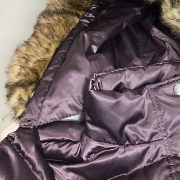 UTEX Canada Down Puffer Coat Faux Fur Trimmed Hoodie Size Large - Picture 11 of 16